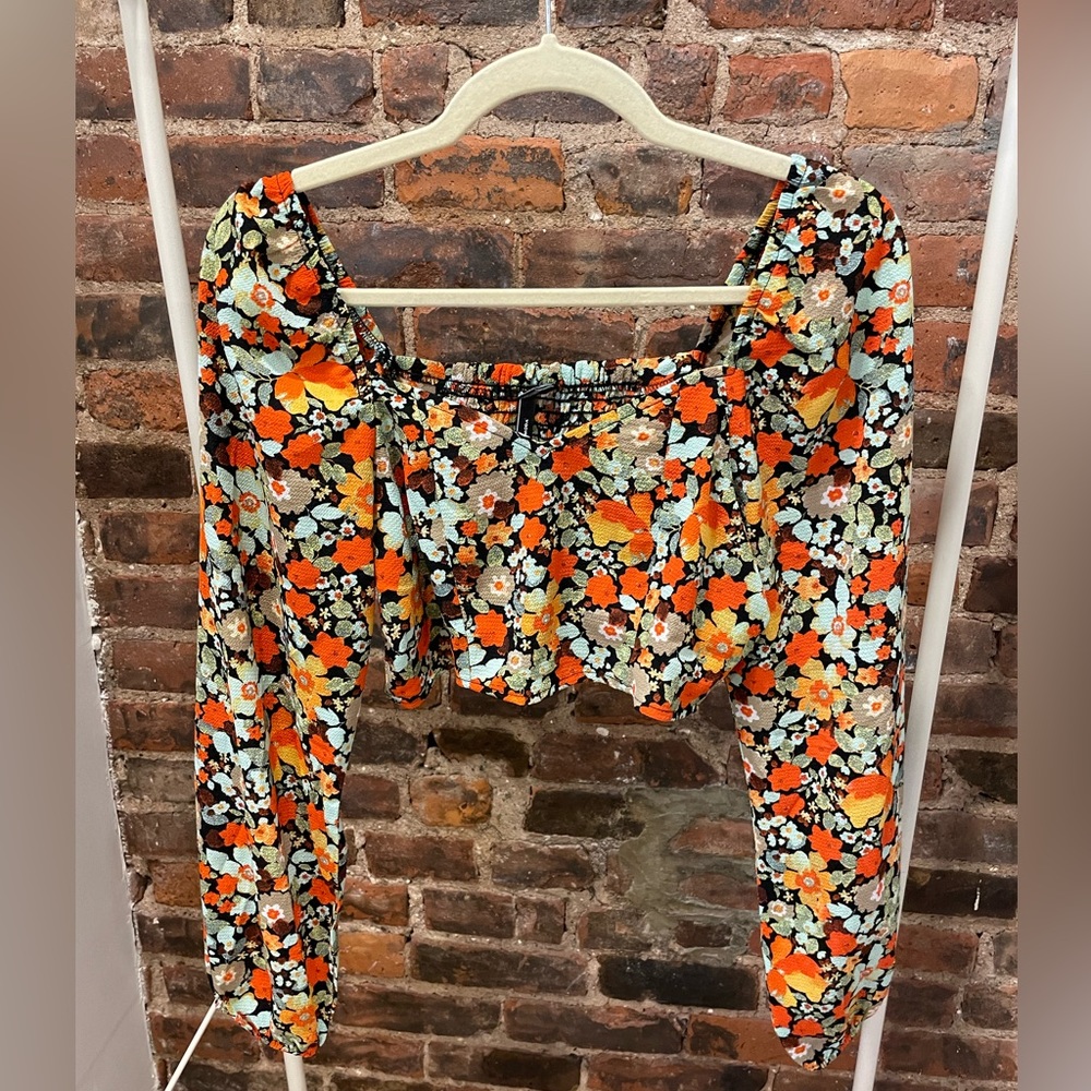 Floral Crop Blouse